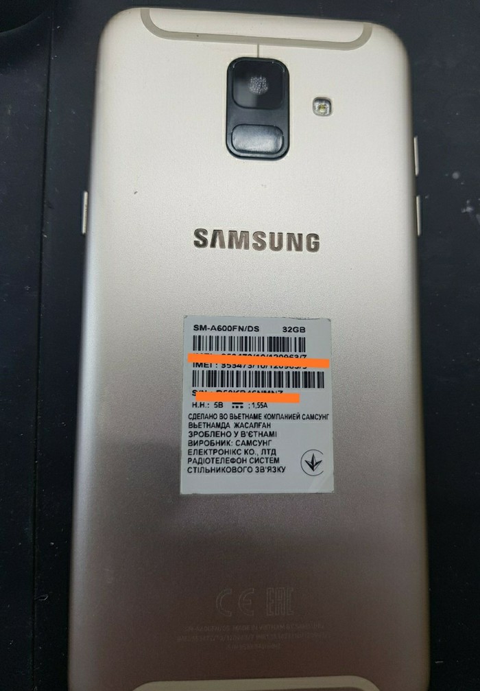 Samsung A600 Аккумулятор