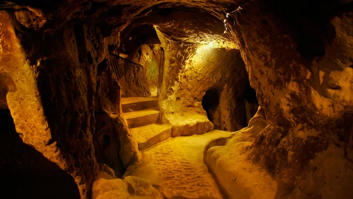 Подземный город Деринкую. Каппадокия. Турция Турция, Подземный город, Длиннопост