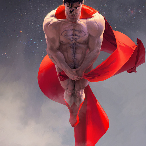 Голый Супермен Гей.