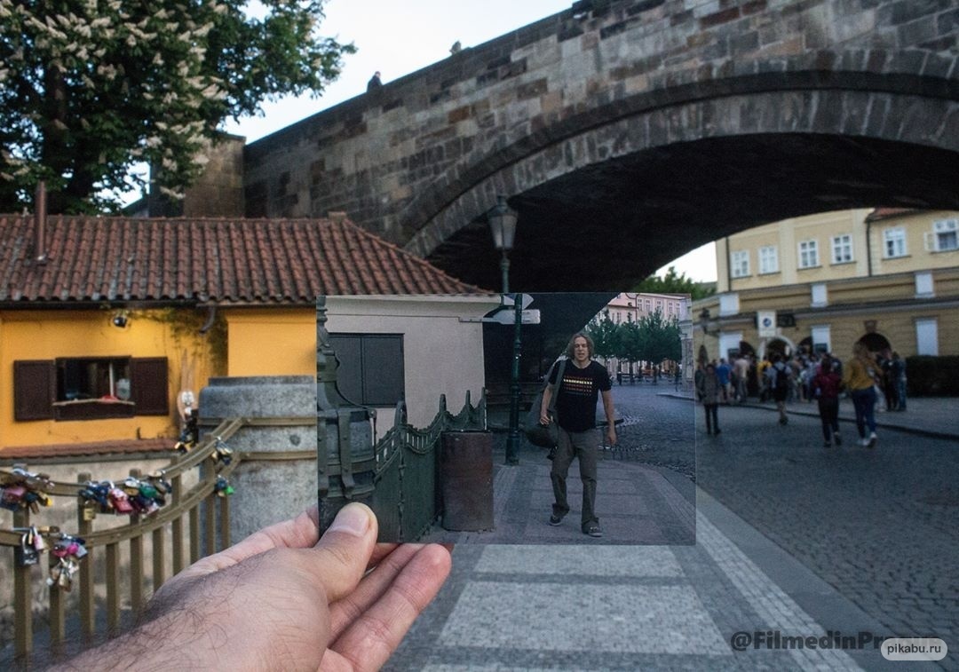 Прага в кино: фотограф прошелся по местам съемок известных фильмов | Пикабу