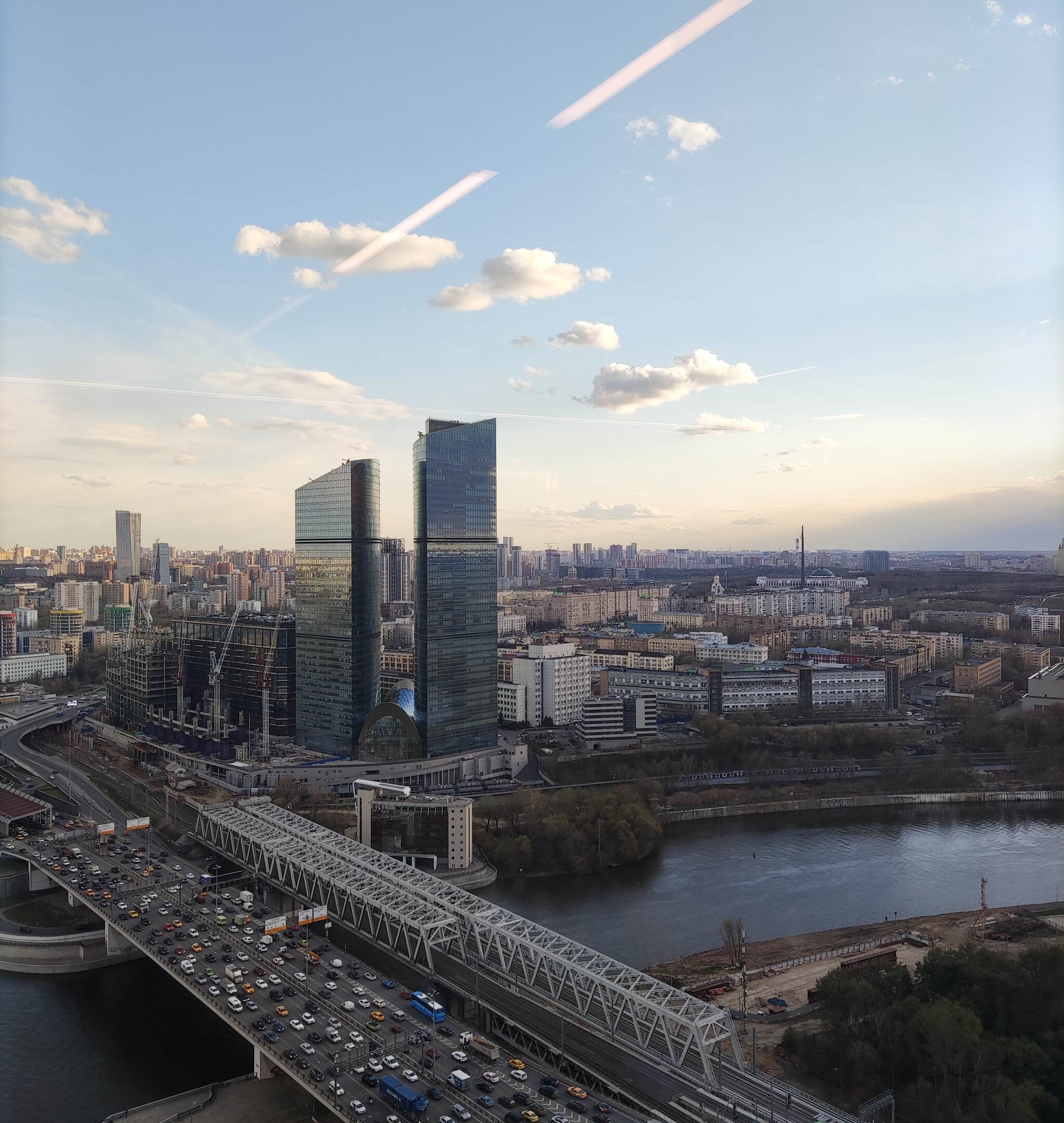 Москва, вид с 27 этажа | Пикабу