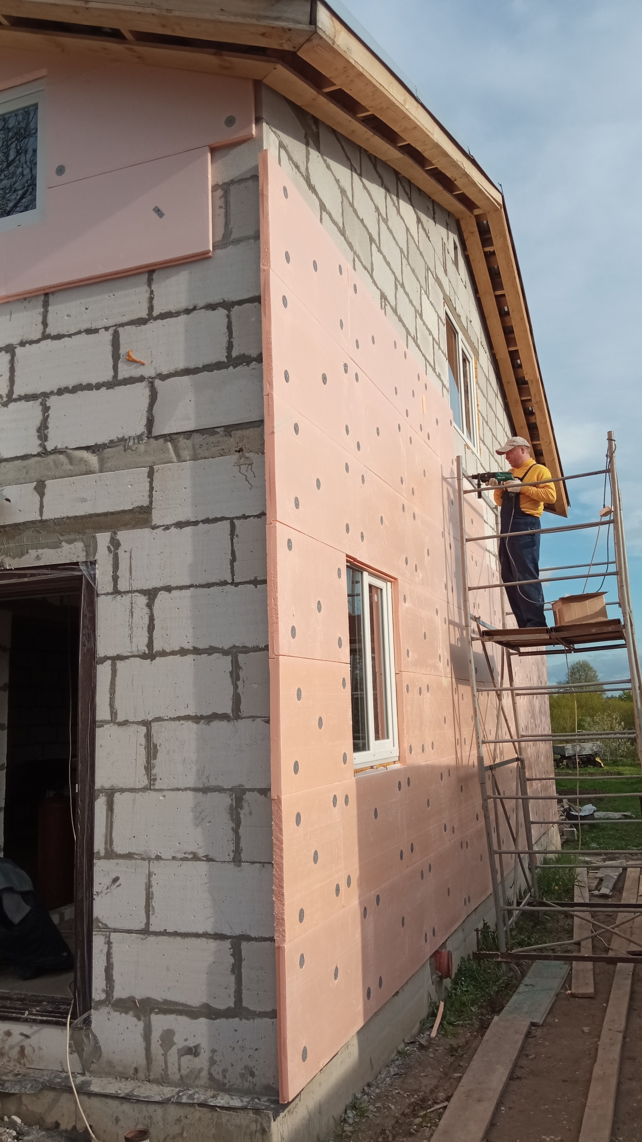 Пенопласт в стене каркасного дома. Остановитесь! | Пикабу