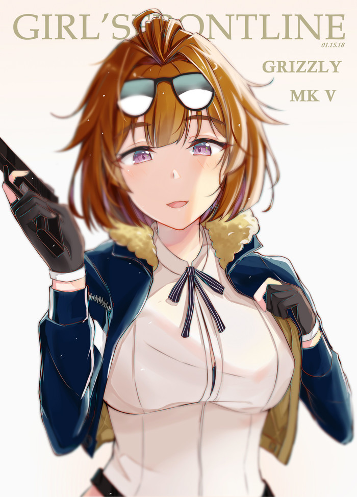 Grizzly MKV - Anime Art, Girls Frontline, Grizzly mkv