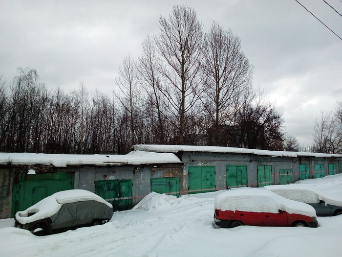 Зимний пейзаж в городе