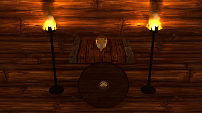  "Viking Scene" 3D , Blender, , , , ,    , , , 