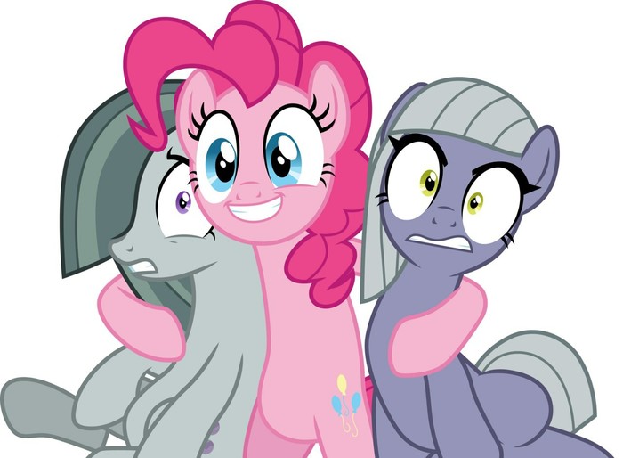 Pie hug - My little pony, Pinkie pie, Marble pie, Limestone Pie, Cloudyglow