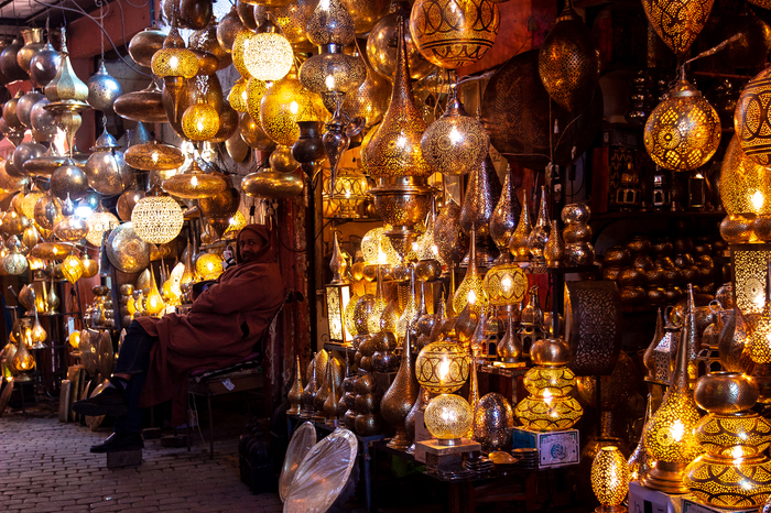 Light merchant, Marrakech, Morocco - Travels, The photo, My, Morocco