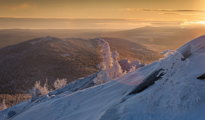 Walks around Urenga - Ural, Southern Urals, The mountains, Snow, Winter, Urenga Range, Longpost