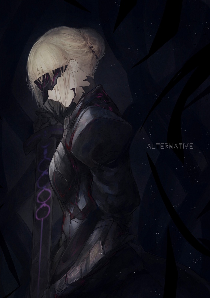 Saber alter - Anime, Anime art, Fate grand order, Artoria pendragon, Saber alter, Marumoru