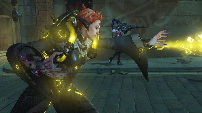 Moira in someone else's team and Moira in mine =)) - Moira, , Overwatch, Teammates, Scary movie