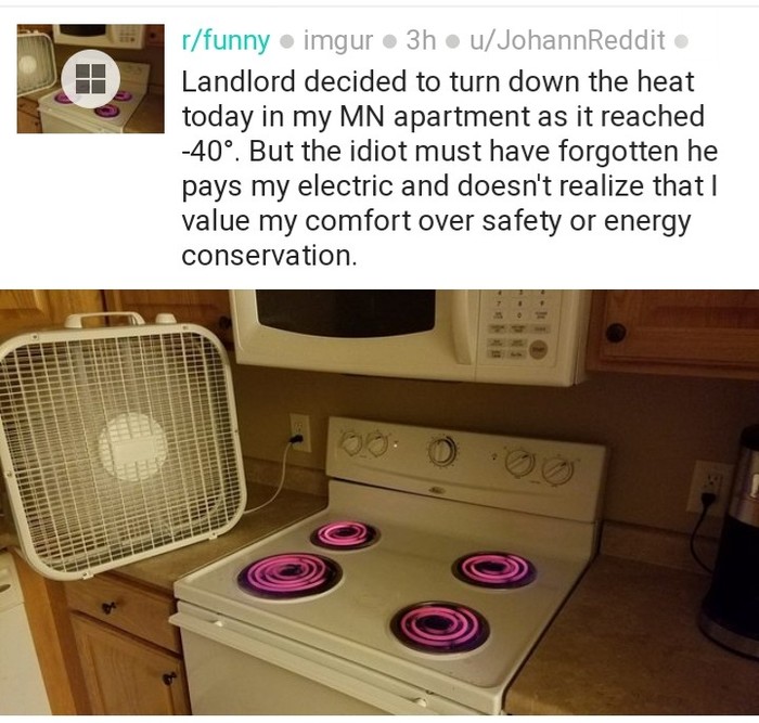 Not only our ingenuity is good - Heating, Stove, Savvy, Reddit