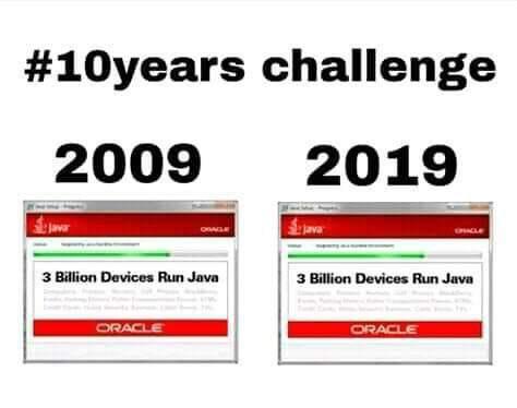 #10yearschallenge - 10yearschallenge, Java, IT юмор