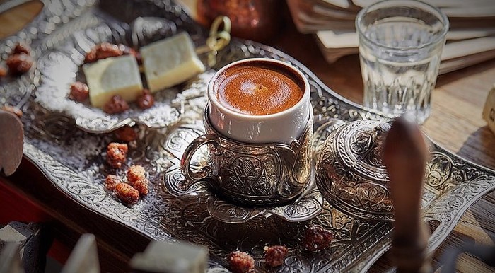 Coffee in cezve with halva - Yummy, Coffee, Cooking, Preparation, Recipe