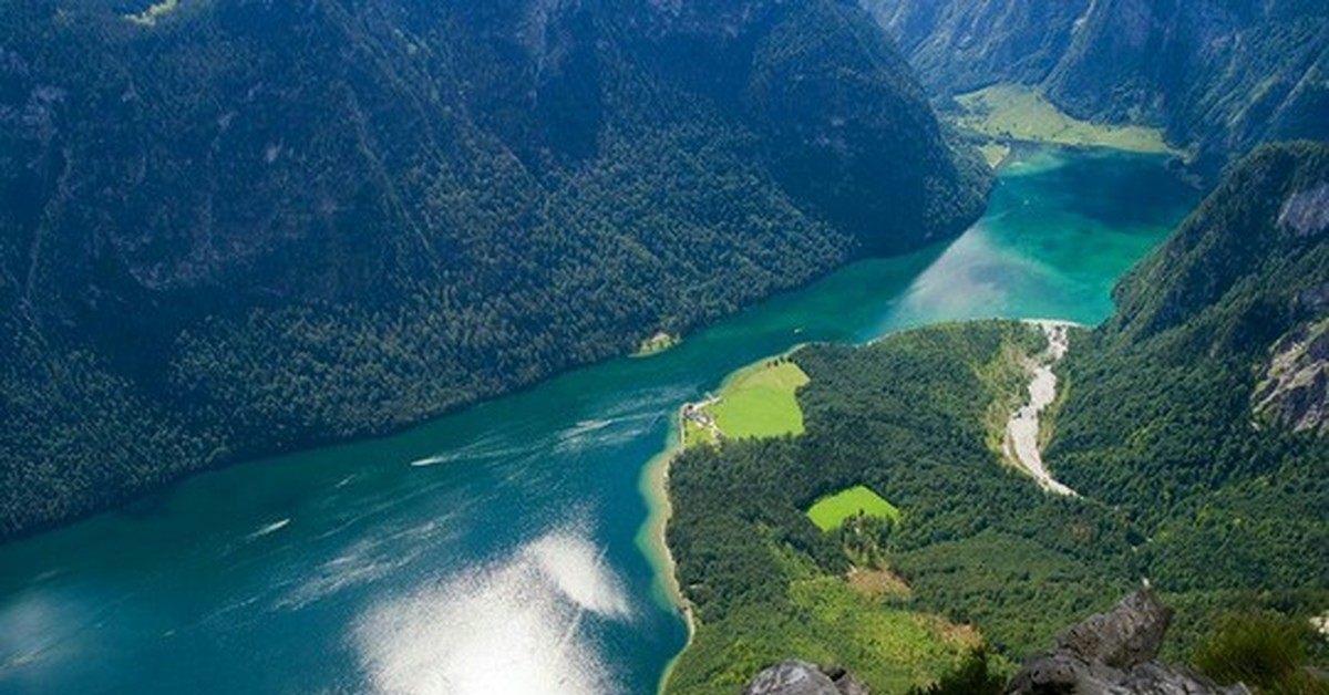 Озеро Кенигзее Германия Фото