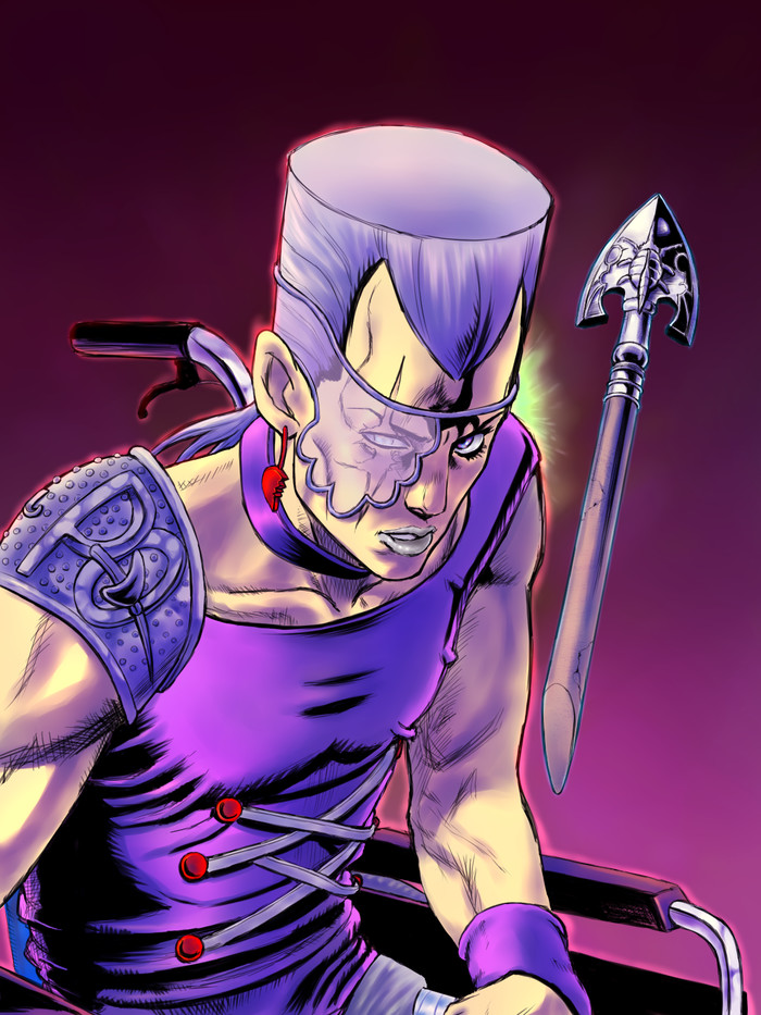 Legless Polnareff - Jojos bizarre adventure, Vento aureo, Manga, Anime art, Jean Pierre Polnareff, Spoiler