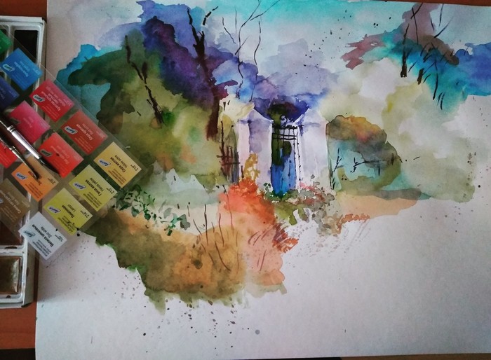 Riot of colors - Creation, Relaxation, Hobby, Watercolor, Painting