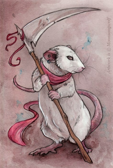 By MoonsongWolf - Rat, Art, Longpost, Drawing