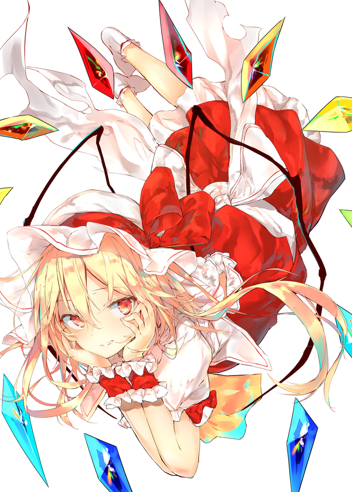 Scarlet Sisters by sakusyo - Touhou, Anime art, Anime, Flandre scarlet, Remilia scarlet, Sakusyo, Longpost