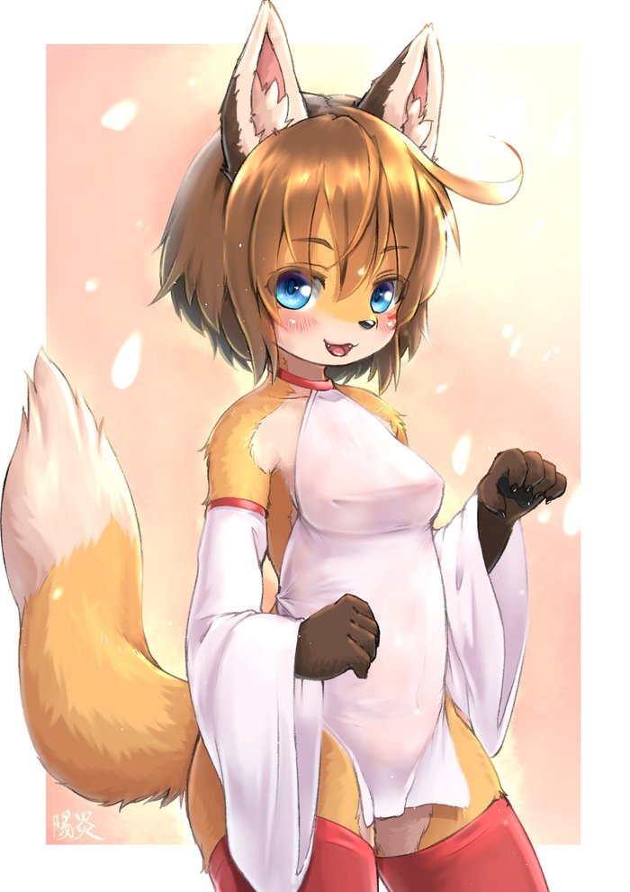 Art - Shiitakemeshi, Furry, Furry fox, Art