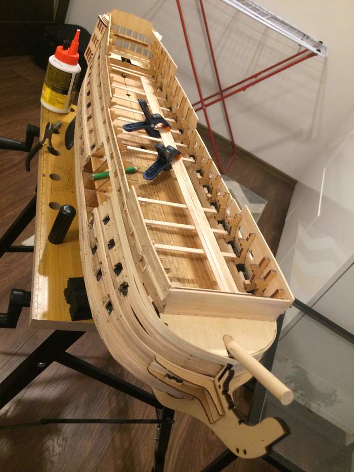How the model HMS Victory (Admiral Nelson's ship) was built. - My, Longpost, Victory, , Ship modeling, Stand modeling, Wood products, Handmade, Deagostini