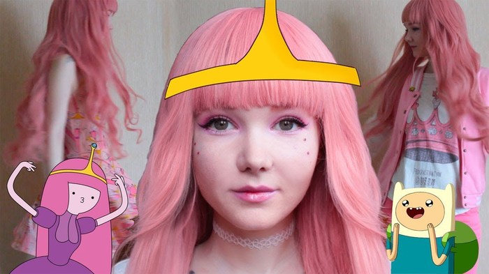 Princess Bubblegum cosplay Adventure Time Bambi - Adventure Time, Cosplay, Bambi, Makeup, 