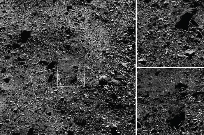Northern hemisphere region of asteroid Bennu close-up - Space, Asteroid, Osiris-Rex, Bennu