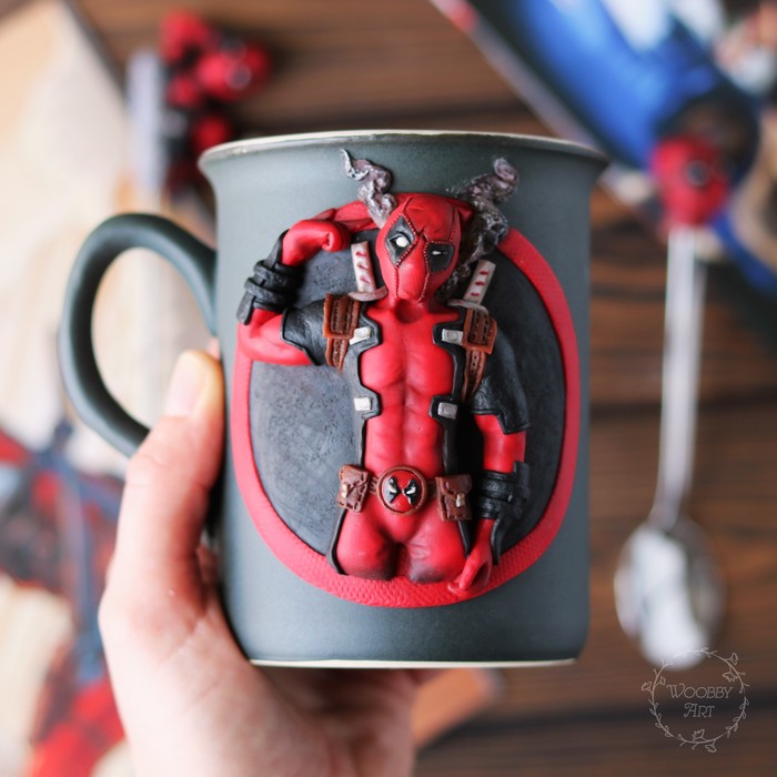 Deadpool and Lady Deadpool - My, Marvel, Deadpool, Deadpool, Polymer clay, Longpost