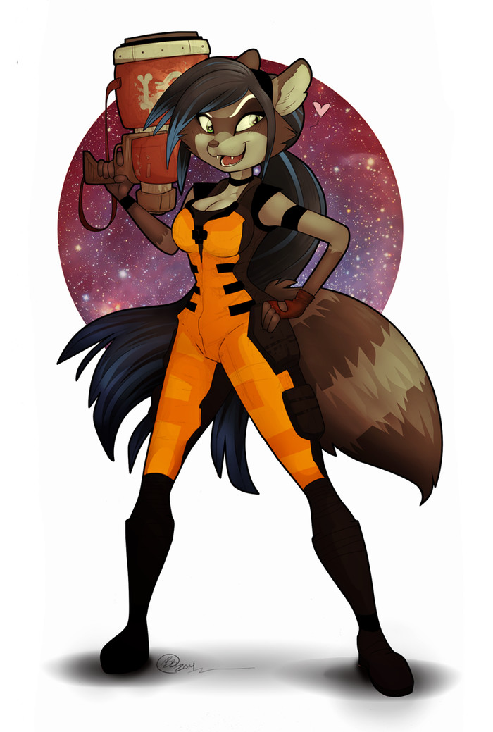 There is nothing like me except me - Furry, Furry art, Furry raccoon, Guardians of the Galaxy, Raccoon Rocket, Rule 63, 