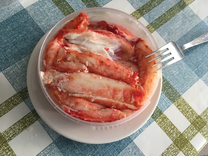 humble snack) - My, Crab meat, Seafood, , Delicacy