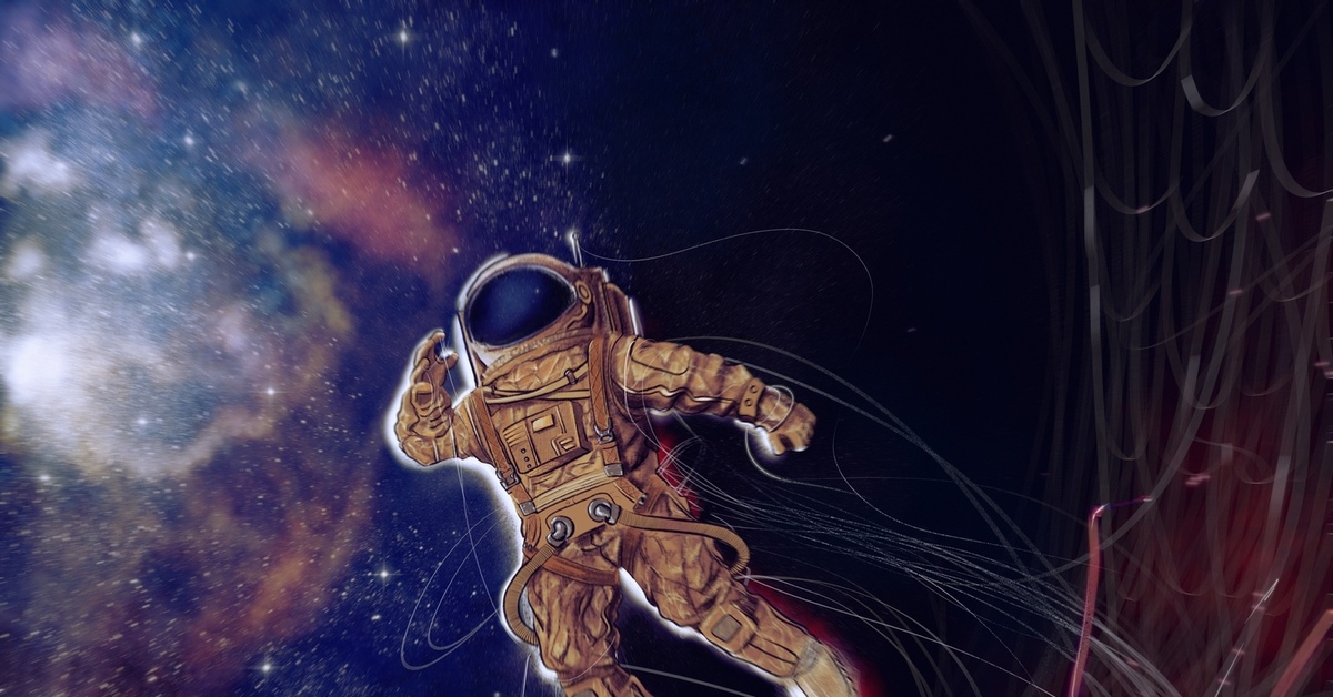Космонавт в космосе spaceman