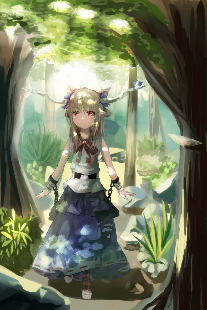   idemitsu Anime Art, , Ibuki Suika, Touhou, Idemitsu