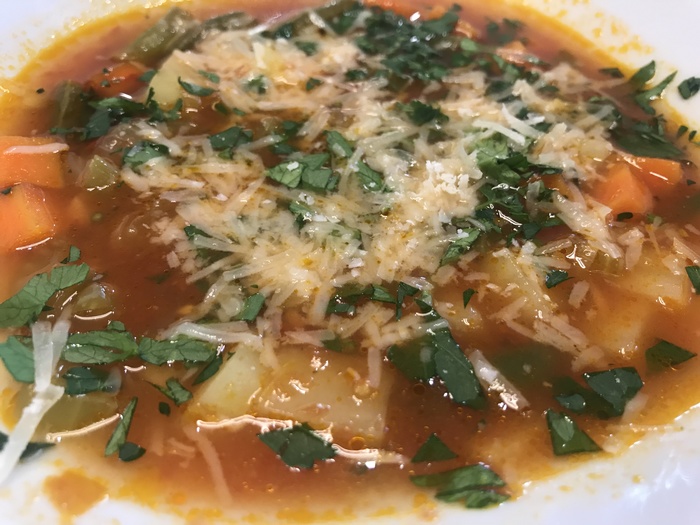 Minestrone. Great soup :) | Vegan - My, Recipe, Video, Longpost, Cooking, Soup, Minestrone