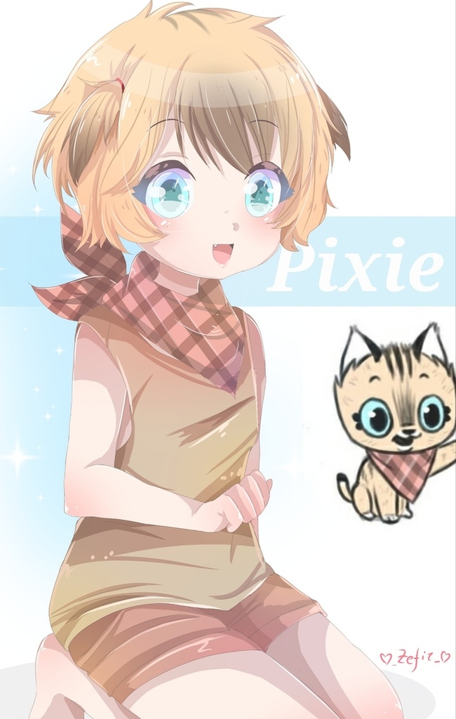 Humanization Pixie - Brutus and Pixie, , cat, Humanization, Pet foolery