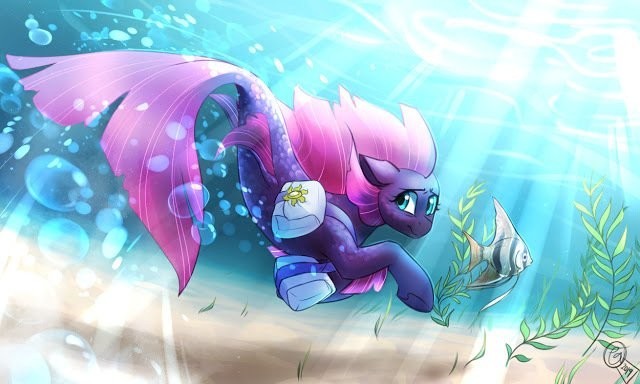 Underwater Cherry - My little pony, Fizzlepop Berrytwist, Seapony, Tempest shadow