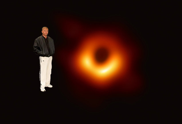 Black holes exist - I have a witness! - Black hole, , Galaxy, Witness from Fryazino, Humor