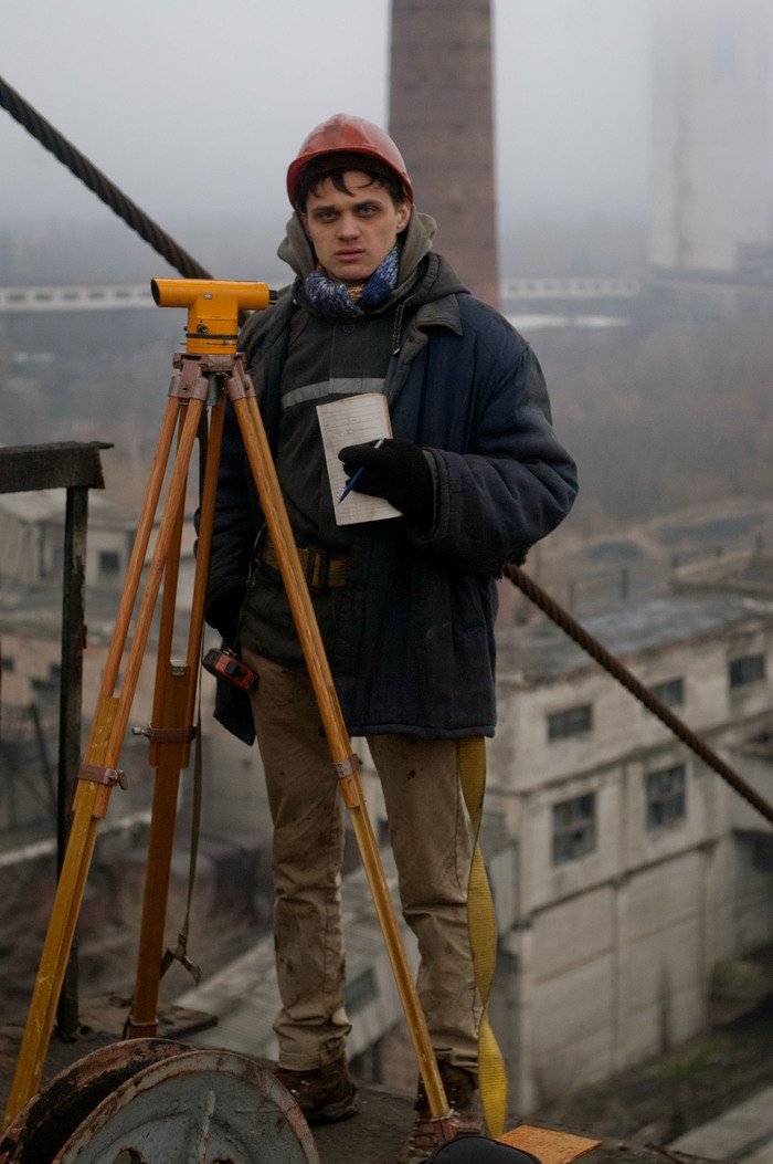 Mine surveyor is not afraid not only of depth, but also of height - My, Surveyor, Level, Mine, Donetsk
