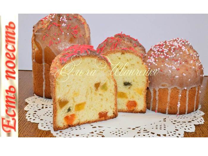 Кулич бездрожжевой быстрый