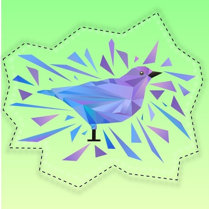 Another one of my work in the style of low poly - My, Vector graphics, Inkscape, Low poly, Birds, Graphics, Vector, 