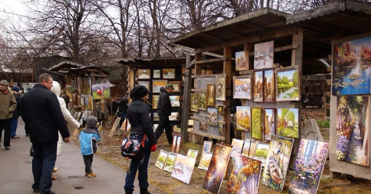 Вернисаж в москве картины