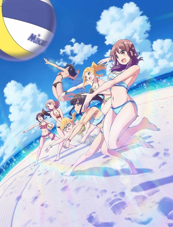 Harukana receive art's part II - Anime, Anime art, Harukana Receive, Haruka Oozora, , Beach volleyball, Swimsuit, Longpost