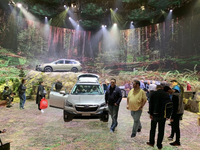 Subaru booth at the auto show. - Subaru, Auto, Auto show, Auto Exhibition