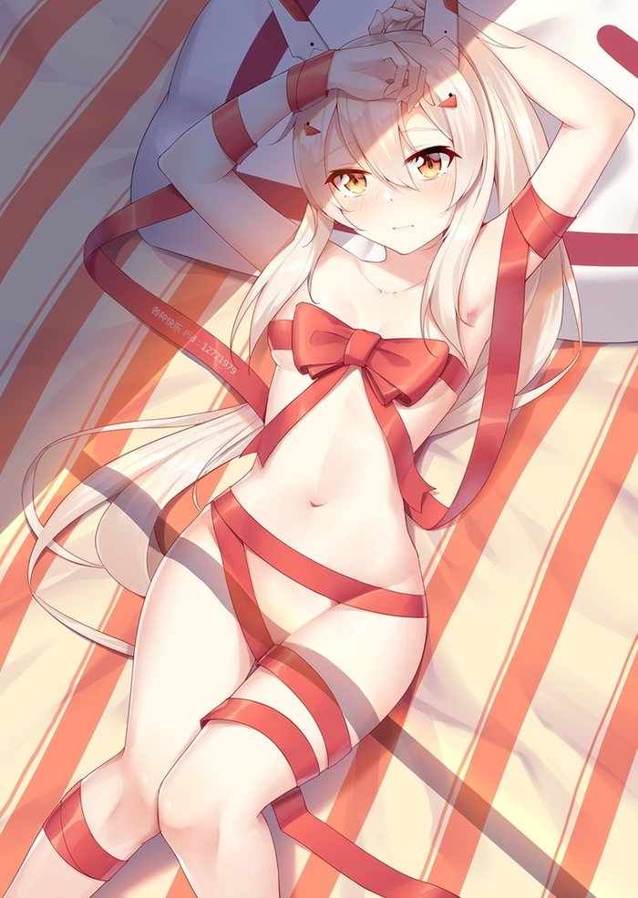 Ayanami - NSFW, Azur Lane, Ayanami, Этти, Подарки, Anime Art, Аниме, Арт