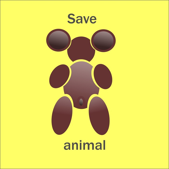 Save animals - Моё, Graphics Art, Логотип, Графика