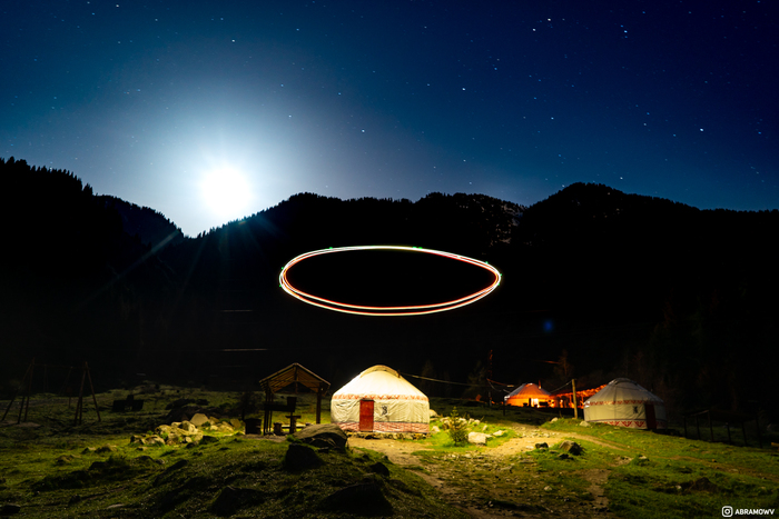 Yurt + drone - My, Kazakhstan, Almaty, The photo, Yurt, Excerpt, Drone, Nature, beauty