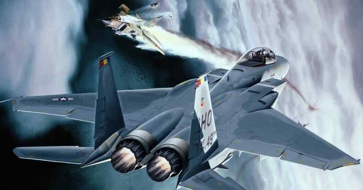 Истребитель в бою. F-15 mig-23. F 14 F 15 mig. F-15 арт. Миг 23 валпаппер.