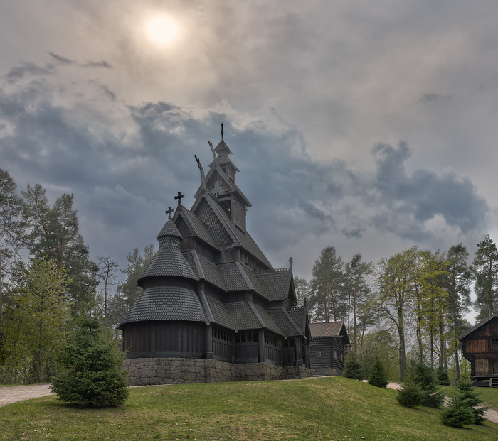 Folk Museum in Oslo - My, Norway, Church, Wooden house, Interior, Tourism, The photo, Longpost, Wooden architecture, Pickaxe