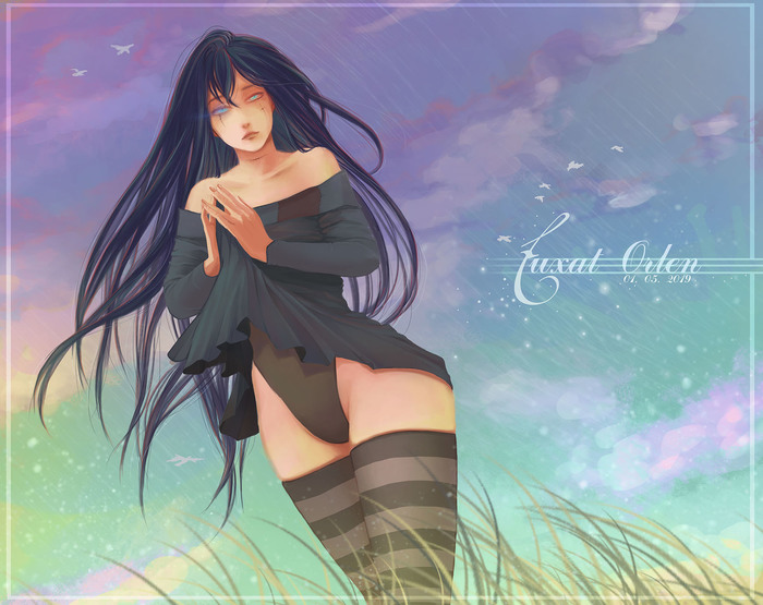 Anime Original \ EUXAT_Orlen - NSFW, My, Anime original, Anime, Copyright, Anime art