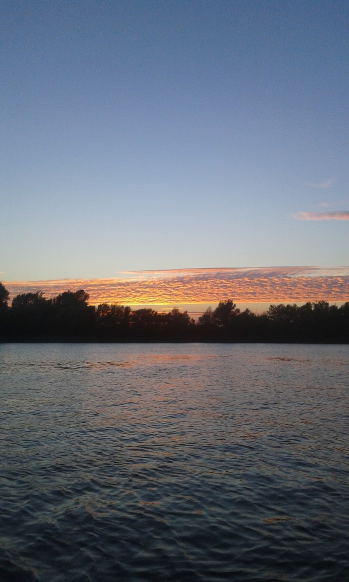 Autumn sunset. - My, The photo, Astrakhan Region, Nature