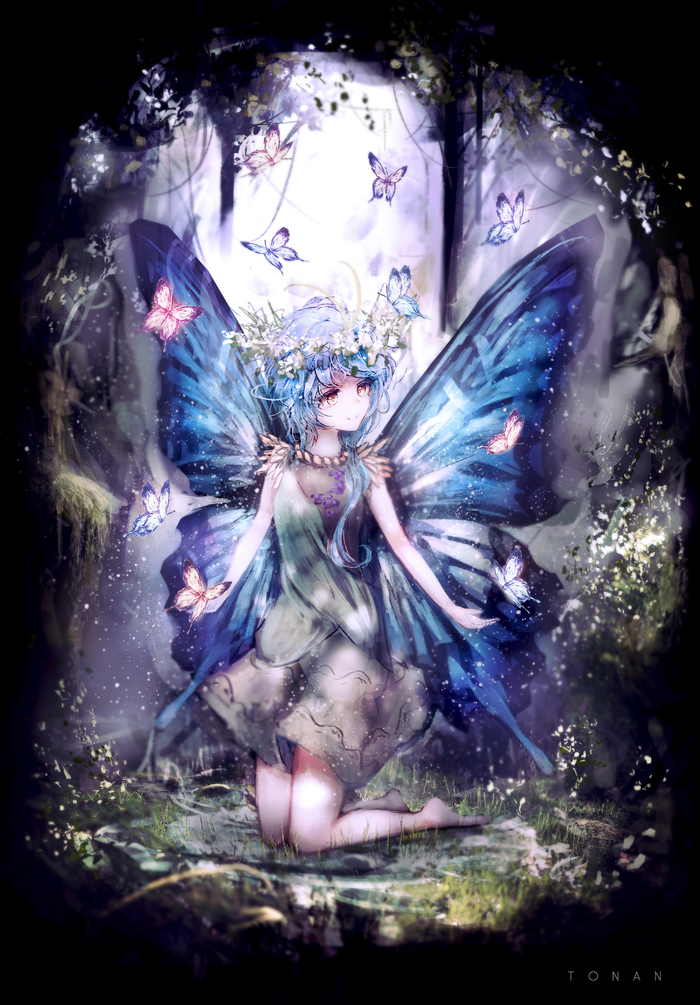 Eternity Larva , Anime Art, Touhou, Eternity Larva, Tonan