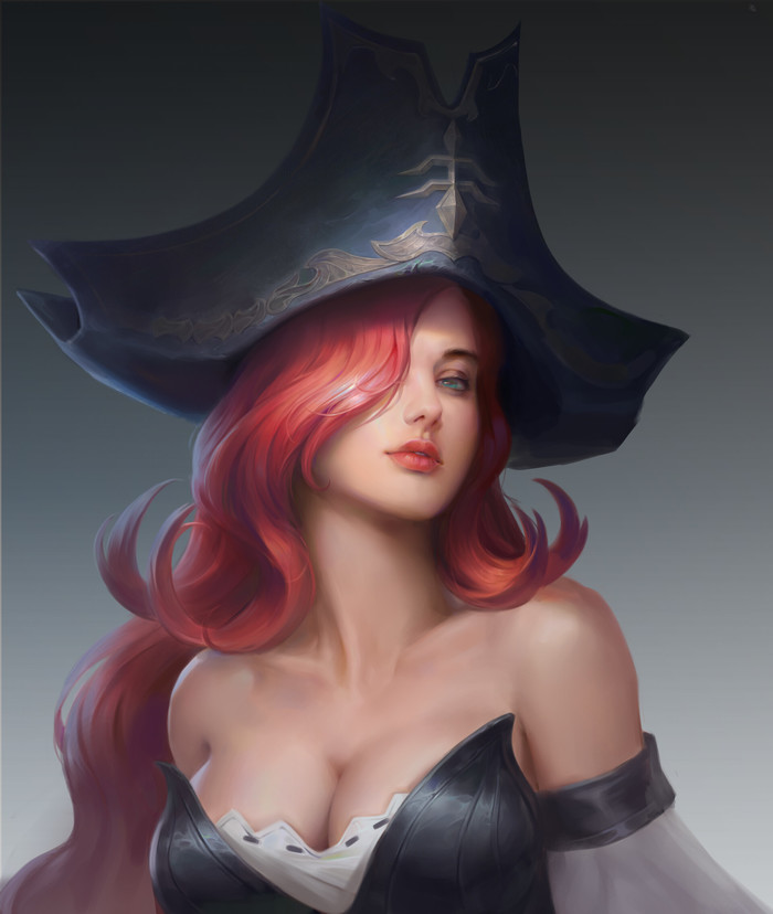 Miss fortune - Art, Drawing, Miss fortune, League of legends